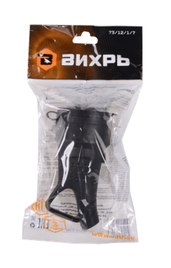 Розетка кабельная с крышкой с/з, каучук IP44 16А Вихрь