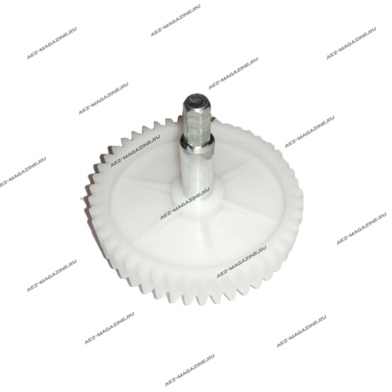 Шестерня для мясорубок Panasonic/Polaris D-85мм, 55 зубов прямые, вал L-72,5мм, d-12мм, 6ти-гранн