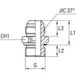 Штуцер FE JIC 1.1/16" BSP 3/8"