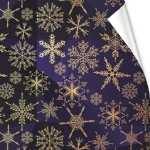 Бумага упаковочная 50х70 см «Роскошная метель» (1 лист)