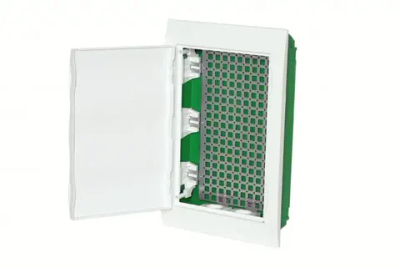 City9 Box IT корпус встраиваемый с белой дв. 3ряд/36мод 2 розетки