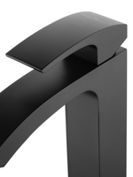 Смеситель для раковины высокий WONZON & WOGHAND FIT, Черный матовый (WW-88239009-MB)