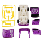 Машинка Abtoys разбивающаяся инерционная фиолетовая 1:32