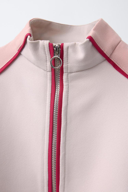 ZARA СПОРТИВНАЯ КУРТКА, ЭКРЮ