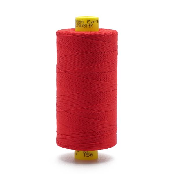 Нитка Gutermann Mara 70 (700 метров), 1 кат., для плотных тканей | 156 красный