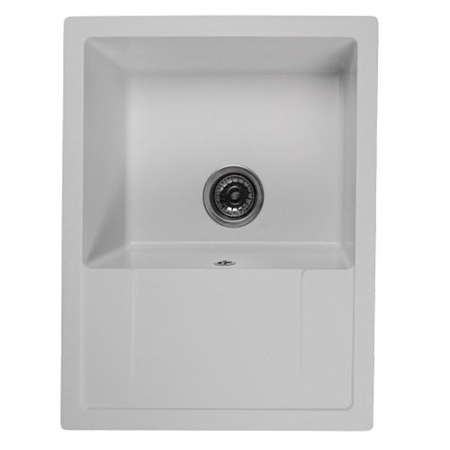 Мойка ML-GMS115 СТАНДАРТ с крылом, белый (331), 645*505*190мм