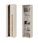 Пенал-витрина правый Валенсия кашемир/софт сантьяго