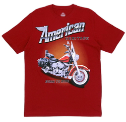 Футболка American Heritage ( Born to ride ) красная