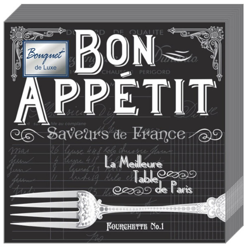 Салфетки бум DESNA BOUQUET 33*33 3сл Buon appetito (20л)