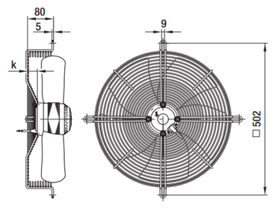 Вентилятор осевой S6E420-AP02-31