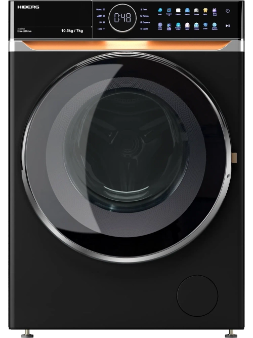 Стиральная машина c сушкой Hiberg i-DDQ10 - 10714 B