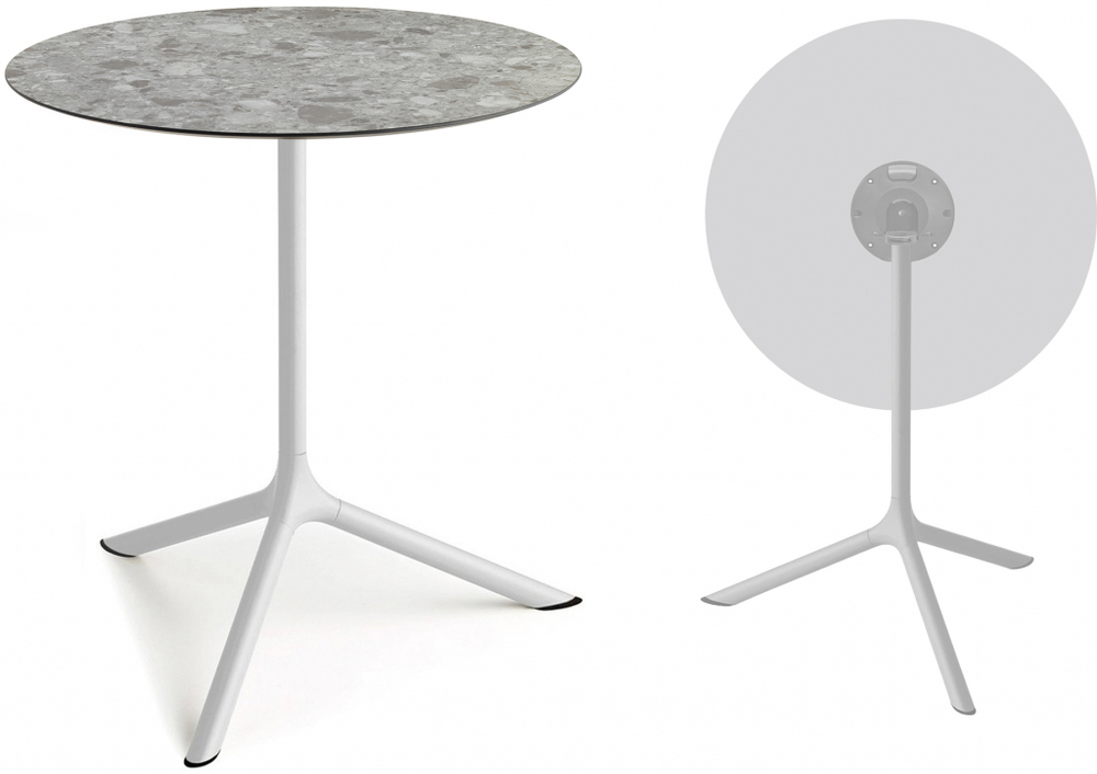 Стол ламинированный обеденный складной Scab Design Tripe Maxi Folding, белый, зернистый