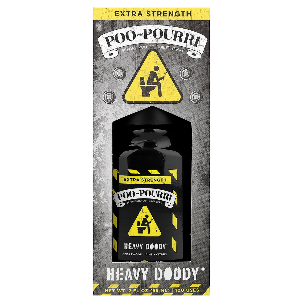 Poo-Pourri, Before-You-Go®, спрей-освежитель для туалета, High Doody®, кедр, сосна и цитрус, 59 мл (2 жидк. унции)