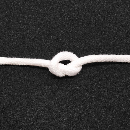 Шнур декоративный №185-32 0,6см 100% полиэстер, цв.белый