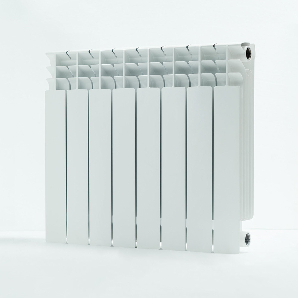 Радиатор биметаллический Русский Радиатор Корвет 9 секций RAL 9016 белый