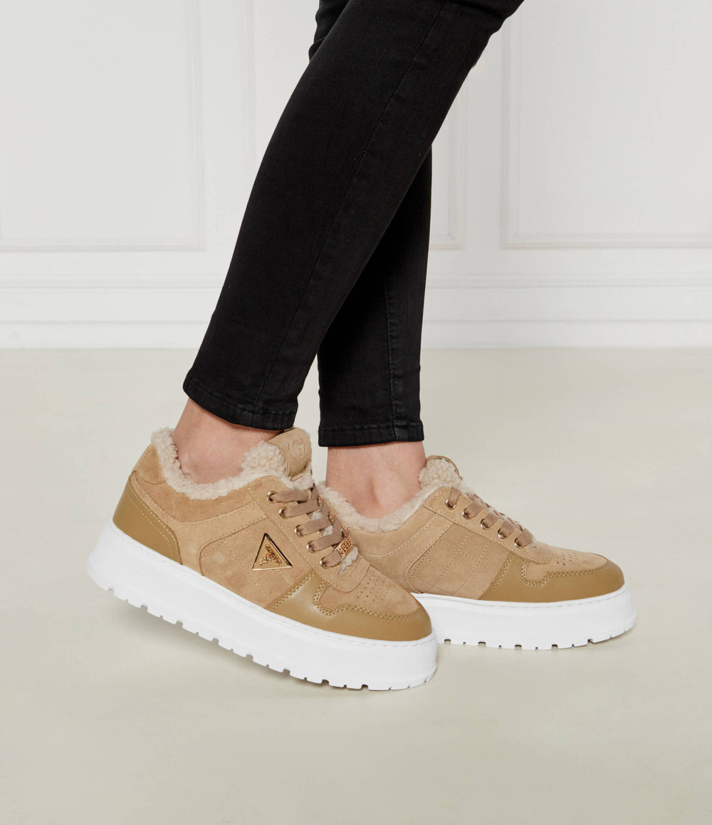 Утепленные кроссовки TERRIA Guess - бежевый(FLFTER SUE12)
