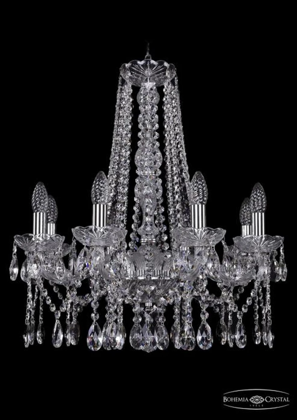 Подвесная люстра Bohemia Ivele 1413/8/200/h-61/Ni