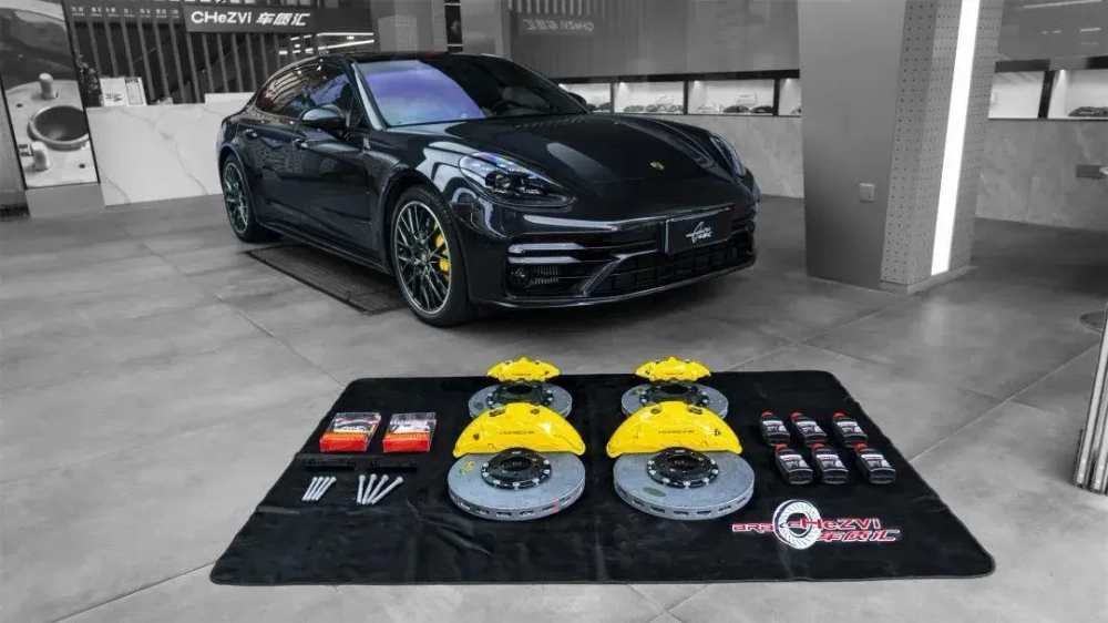 Карбон керамическая тормозная система InSpeed для Porsche Panamera Порш Панамера Суппорт диски Колодки