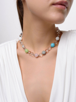 Колье "Bubble Color" Silver