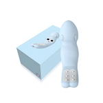 Перезаряжаемый вибромассажер SQUID Vibrator (Цвет: голубой)