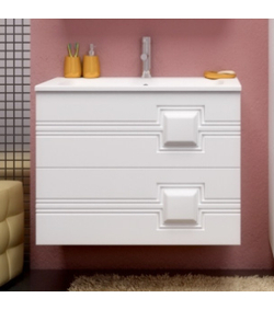 Мебель для ванной Opadiris Квадро 70  70х55х45см. цвет белый