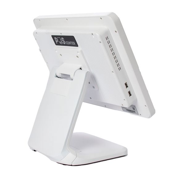 Сенсорный моноблок POScenter POS101 (15&quot;, PCAP, WB-J3455, RAM 4Gb, SSD M2 128Gb, MSR) Windows10, БЕЛЫЙ