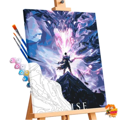 Картина по номерам Поднятие уровня в одиночку Сон Джин-Ву