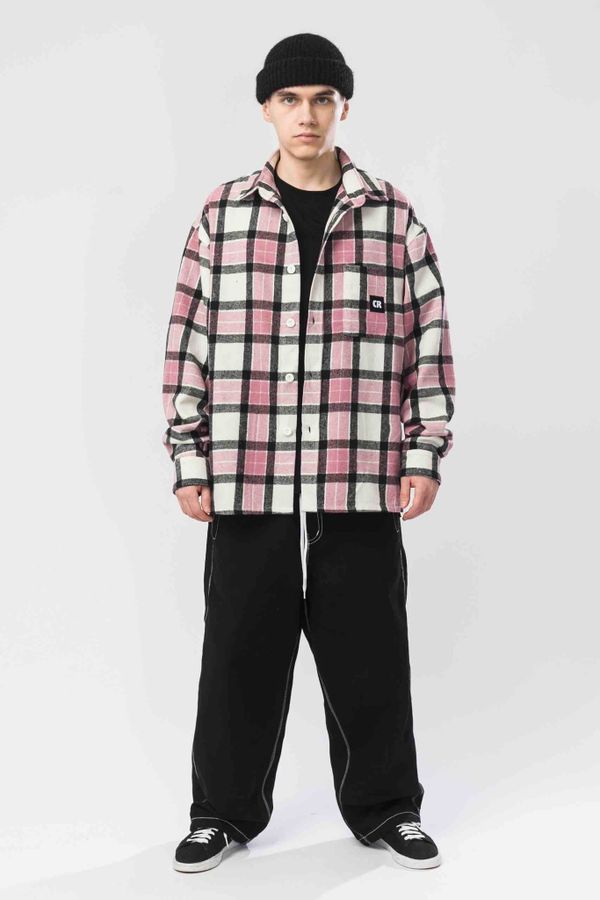 Рубашка Harbor Wide Экрю/Розовый/Черный - фото 2