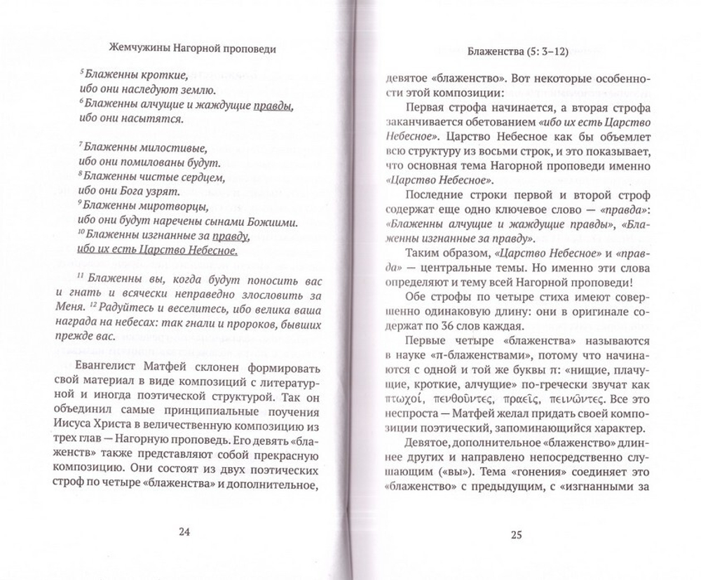 Жемчужины Нагорной проповеди. О главном в христианстве. Архимандрит Ианнуарий (Ивлиев)