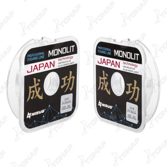 Леска MONOLIT 0,309mm/50m Nylon Transparent (N-MO-0.309-50) Nisus
