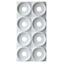 PU Block panel White Круги