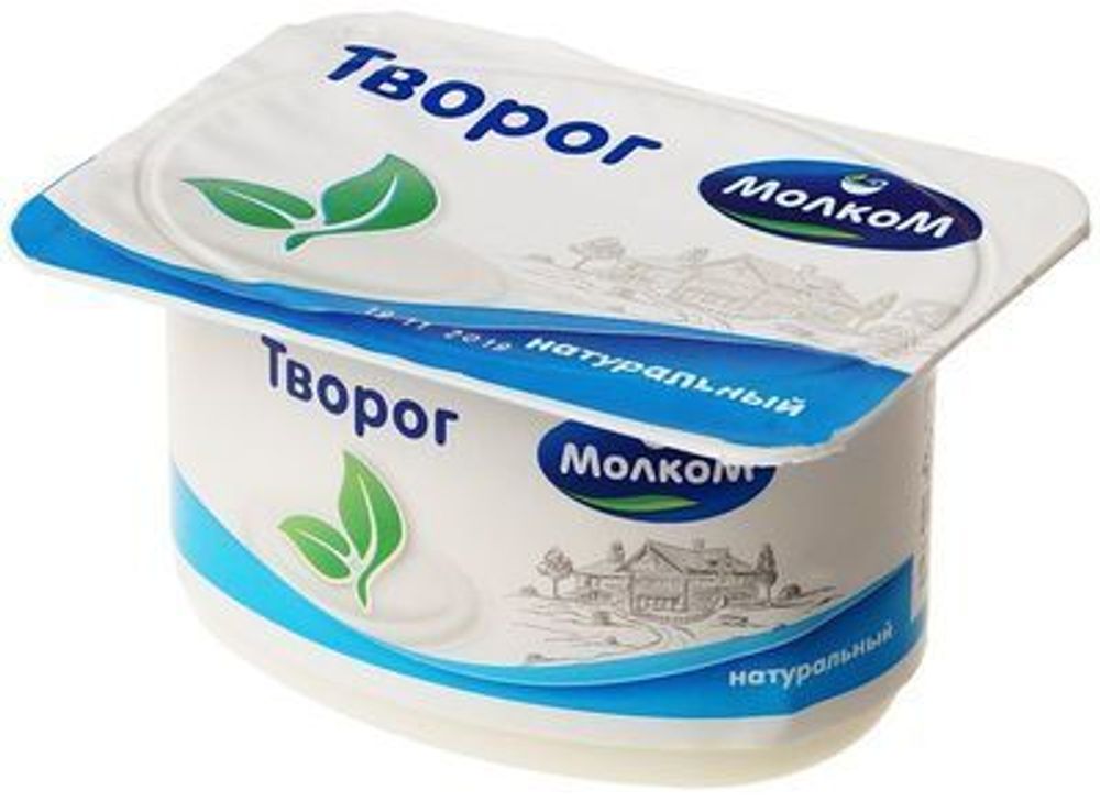 Творог мягкий натуральный 7% 125 г Молком