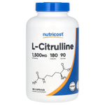 Nutricost, L-цитруллин, 180 капсул (750 мг на капсулу)