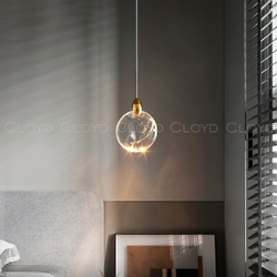 Подвесной светильник Cloyd GLOCK-B P1 / Ø12 см - золото (арт.11624)