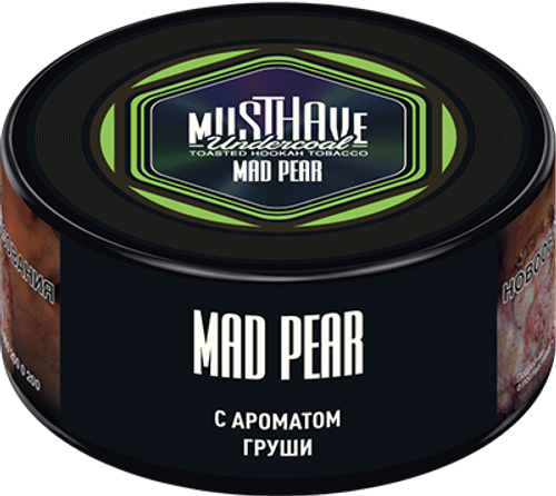 М. Табак для кальяна Must have Mad Pear (Груша) 25гр