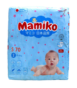 Подгузники Mamiko S (0-6 кг) 70 шт