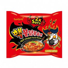 Лапша б/п экстремально острая со вкусом курицы 2xSpicy Samyang, Корея, 140 г