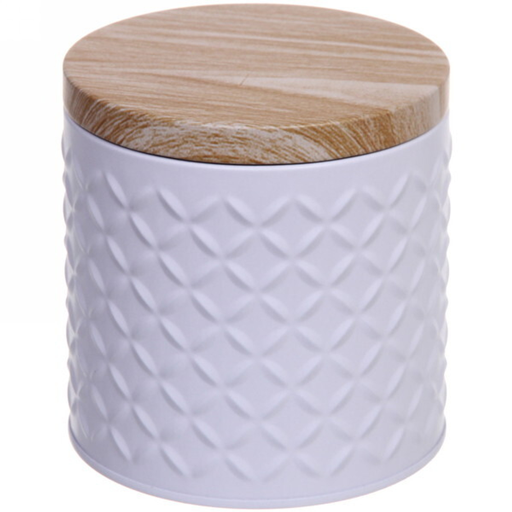 Банка жестяная «Kitchen romance» 700мл 10*10,2см, белая