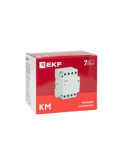 Контактор модульный КМ 32А 4NО (3 мод.) EKF km-3-32-40