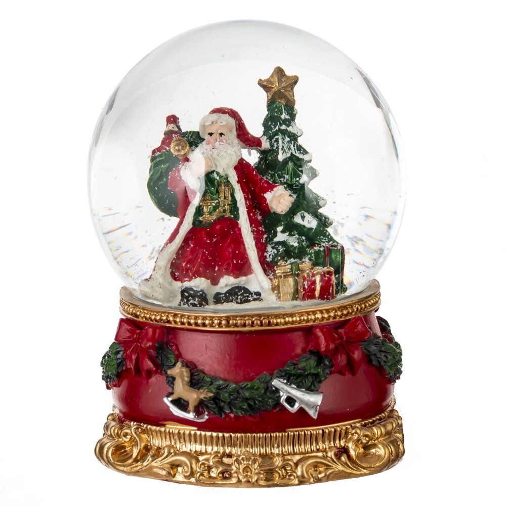 GAEM Фигурка декоративная "Дед Мороз" в стекл шаре, D 10 см, L10 W11 H13 см