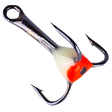 Тройник капля Premier Fishing №10 1шт фосфорный с глазом