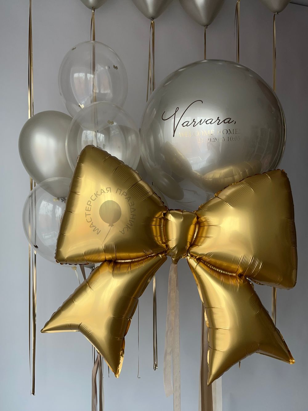 Воздушные шары на выписку для девочки №8701  Изображение3