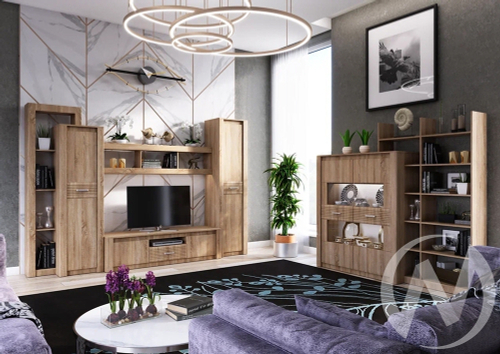 Гостиная Терра (дуб сонома/дуб сонома) Вариант №3