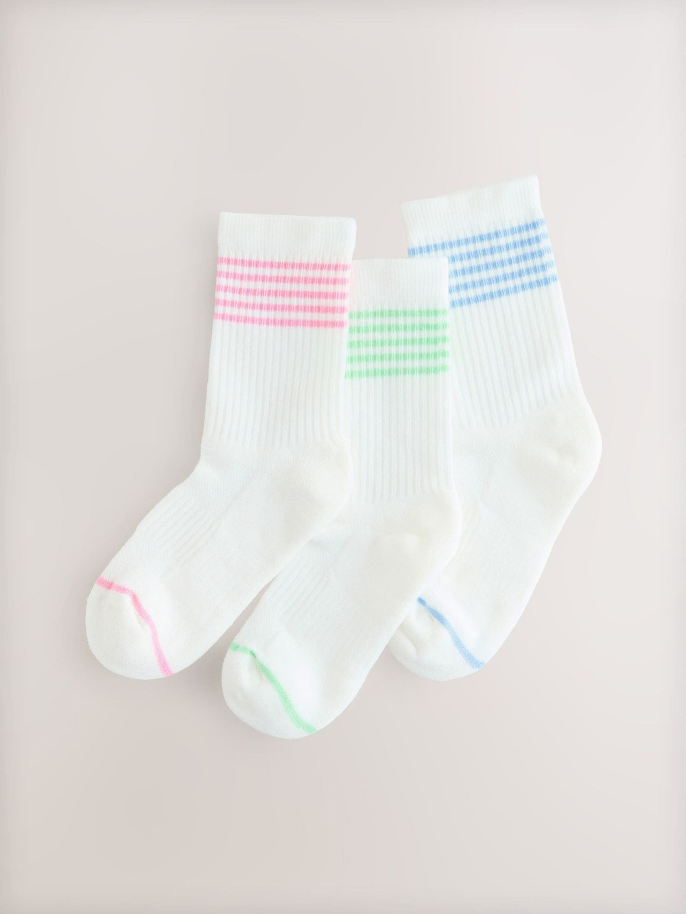 Носки хлопковые для девочки Next AT4-460, 3 шт., Белый