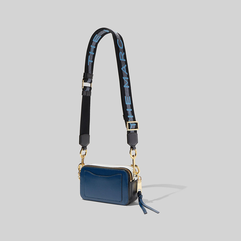 СУМКА MARC JACOBS LOGO STRAP SNAPSHOT NEW BLUE SEA MULTI