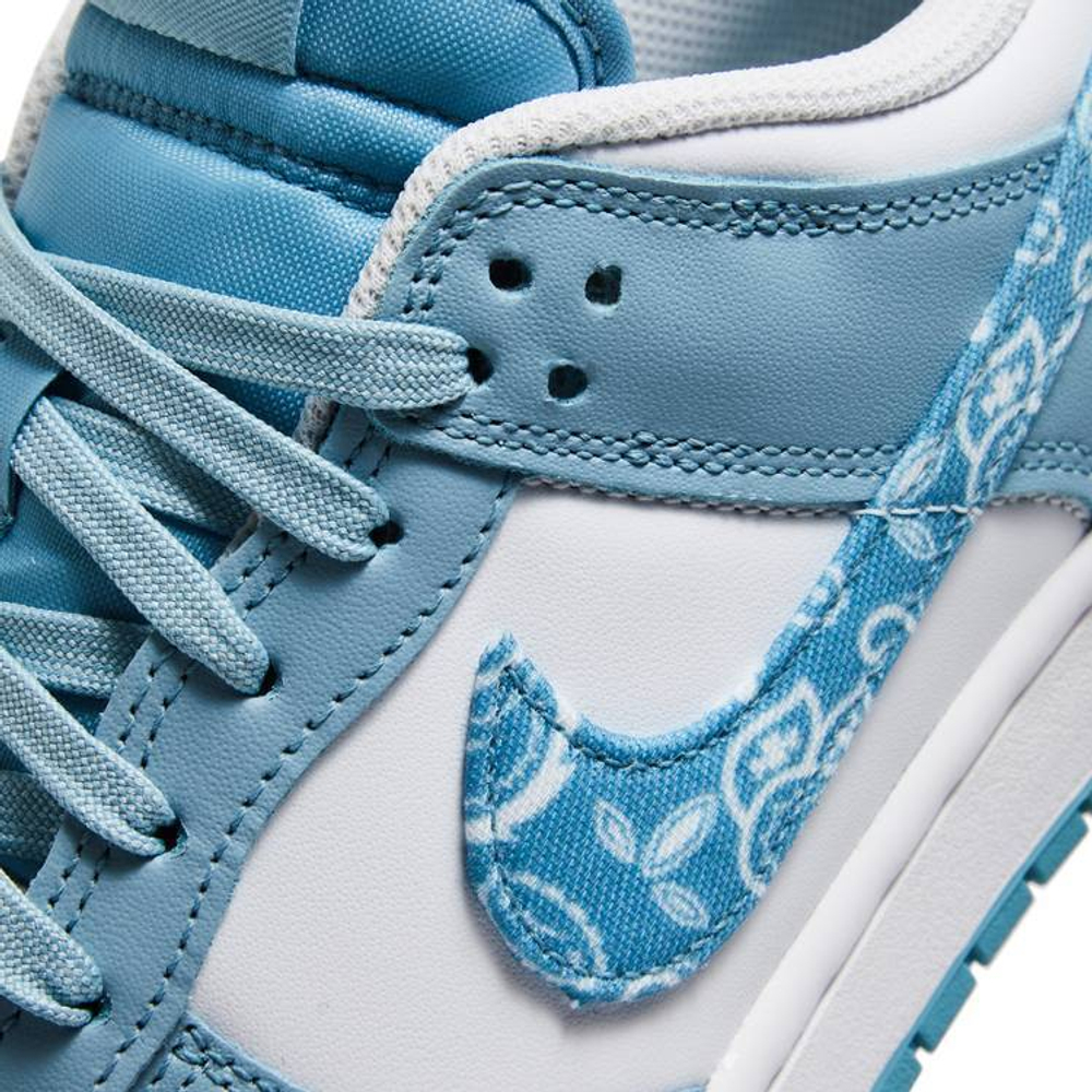 Кроссовки Nike Dunk Low Ess "Blue Paisley" (Женская размерная сетка)