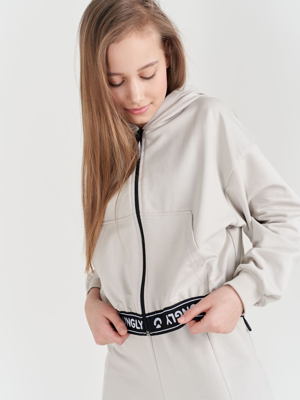 Толстовка облегченная "ТУМАН" укороченная подростковая