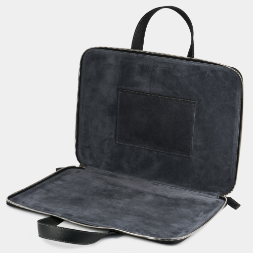 Сумка для MacBook Pro 16 - 17 из кожи теленка, черного цвета