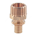 Муфта для PE-X труб аксиальная бронза Дн 16х3/4" НР RAUTITAN RX+ Rehau 14563121001 (13660501001)