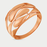 Кольцо женское из розового золота 585 пробы без вставок (арт. 012111-1000)